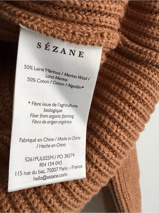 Sezane Ivane Sweater - Camel - Picture 4 of 8